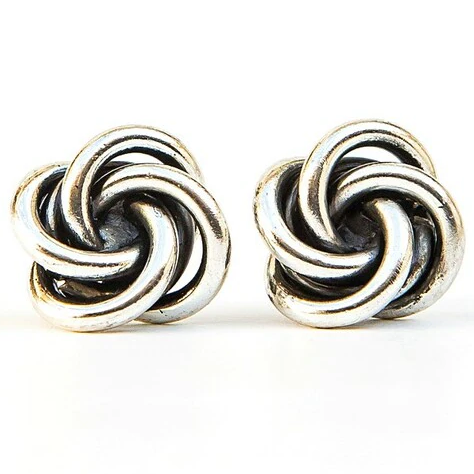 KNOTTED STUD EARRINGS