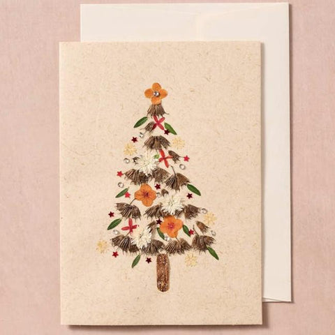 MASAYA PRESSED FLOWER TREE CARD