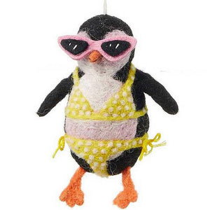 VACATION PENGUIN ORNAMENT