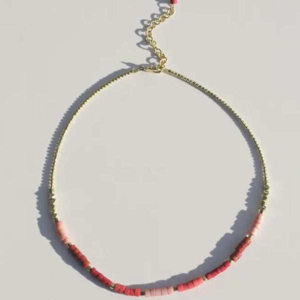 GRADIENT BEADED NECKLACE