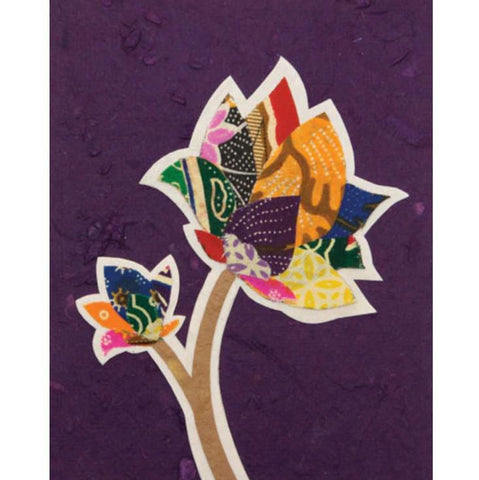 BATIK FLOWER CARD