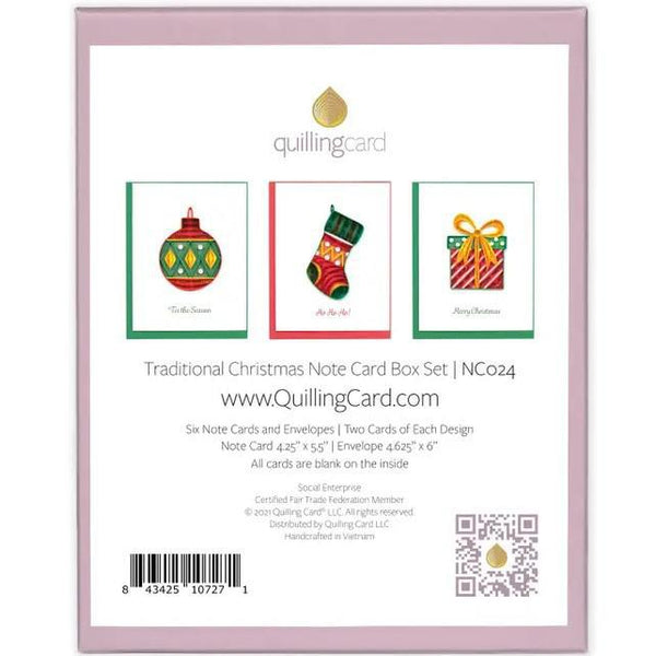 CHRISTMAS QUILLED CARD SET