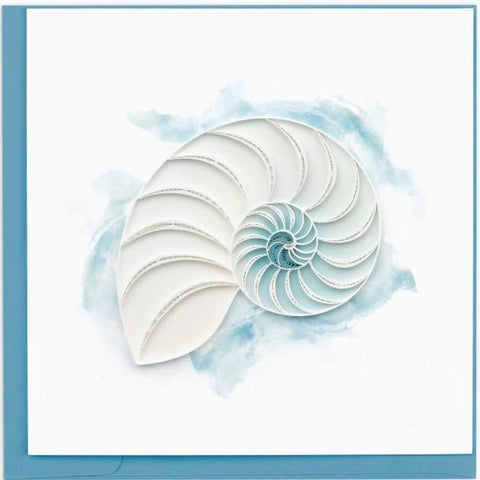 ABSTRACT NAUTILUS QUILLING CARD