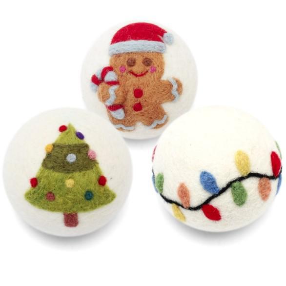 HOLIDAY FELT DRYER BALL