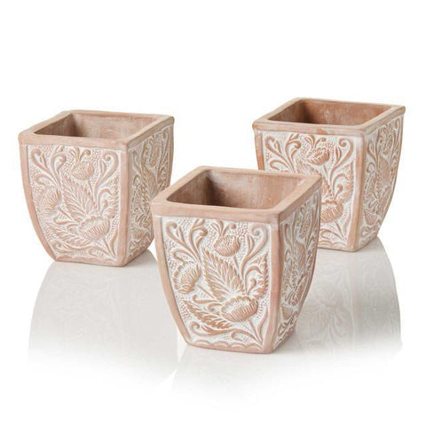 SOLSTICE BLOOMS TERRACOTTA PLANTER