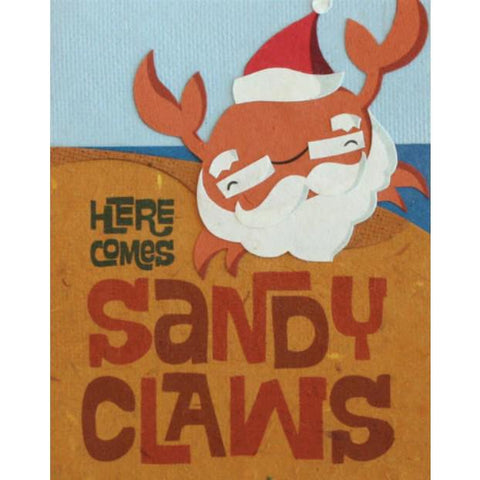 SANDY CLAWS CARD