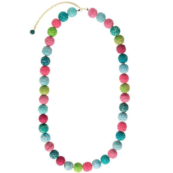 BLOOM THREADED KANTHA NECKLACE