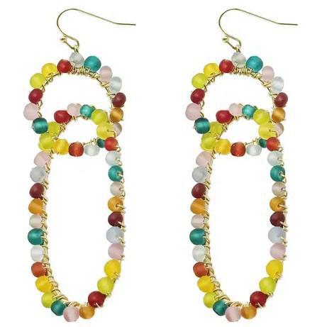 KALEIDOSCOPE LINKED EARRINGS