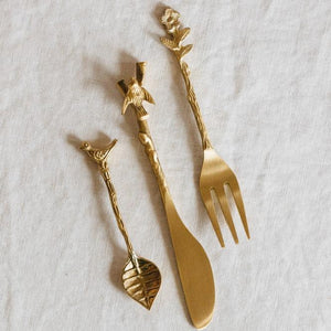 ADAVI BRASS MINI SERVING UTENSILS