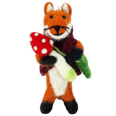 FORAGING FOX ORNAMENT