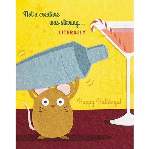 SHAKEN CHRISTMAS CARD