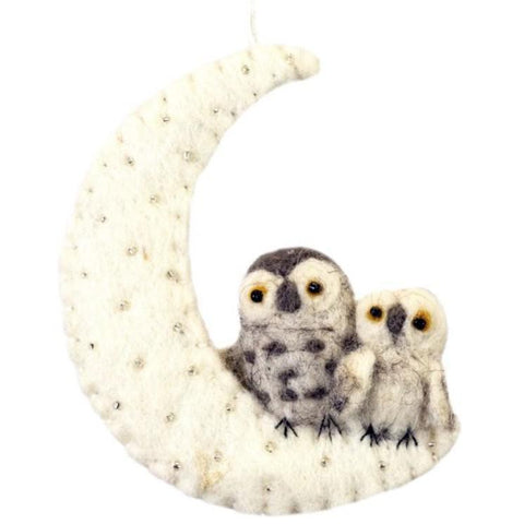 FELT NIGHT OWLS ORNAMENT