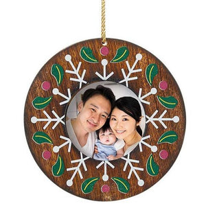 MERRY MEMENTO PHOTO FRAME ORNAMENT