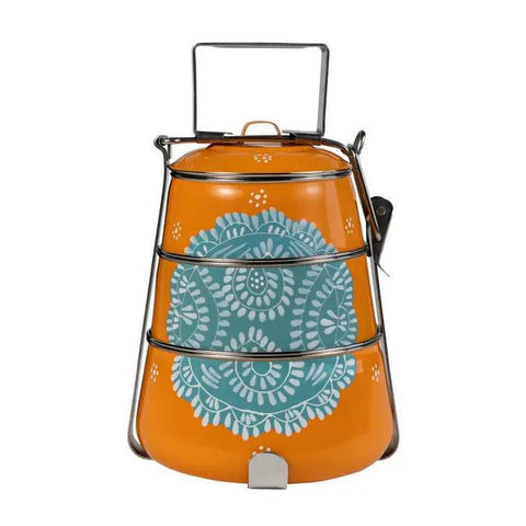 3 TIER STEEL TIFFIN TO GO CONTAINER