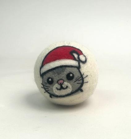 HOLIDAY FELT DRYER BALL