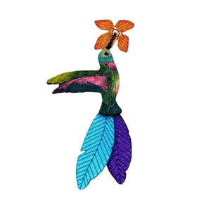 HUMMINGBIRD GOURD BROOCH