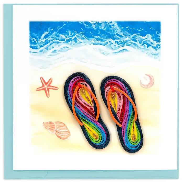 COLORFUL FLIP FLOPS CARD