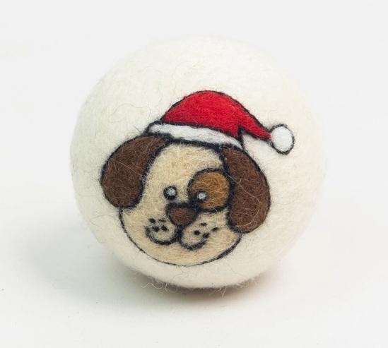 HOLIDAY FELT DRYER BALL