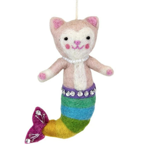 FELT PURRMAID ORNAMENT