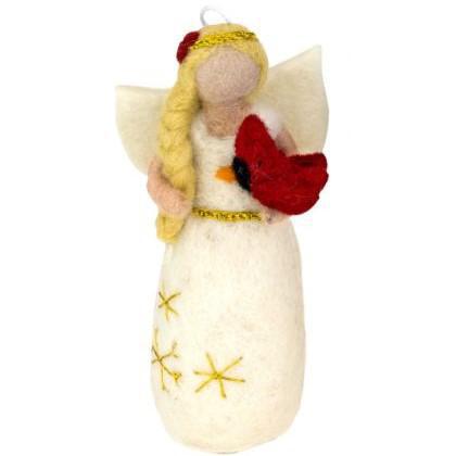 FELT BIRD ANGEL ORNAMENT