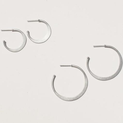 HAMMERED HOOP EARRINGS