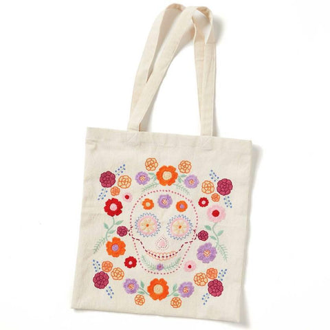 FLORACION EMBROIDERED TOTE BAG