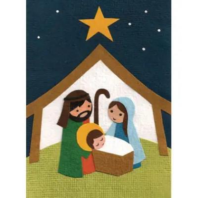 AWAY IN A MANGER CARD