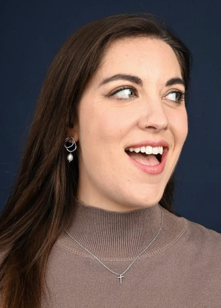 STERLING SILVER CROSS NECKLACE