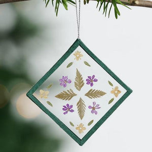 SWEET BLESSINGS PRESSED FLOWER ORNAMENT