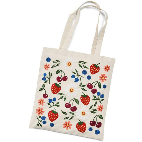 FARMER'S MARKET EMBROIDERED TOTE