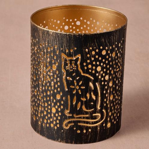 TAARA CAT TEALIGHT HOLDER