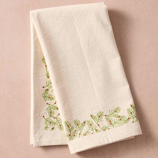 SARDEE HOLLY COTTON TEA TOWEL