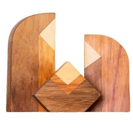 HOLY FAMILY MODERN WOOD NATIVITY SCENE