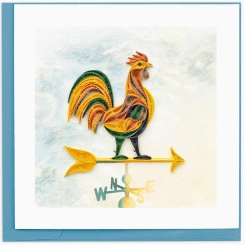 ROOSTER WEATHERVANE CARD