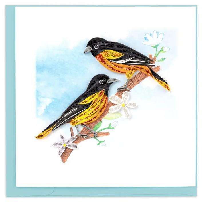 BALTIMORE ORIOLE BIRDS CARD