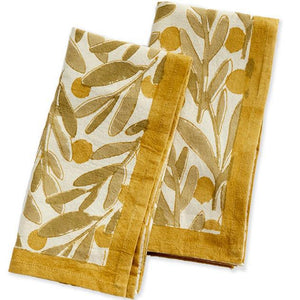 OLIVE BRANCH KALAMKARI NAPKINS SET OF 2