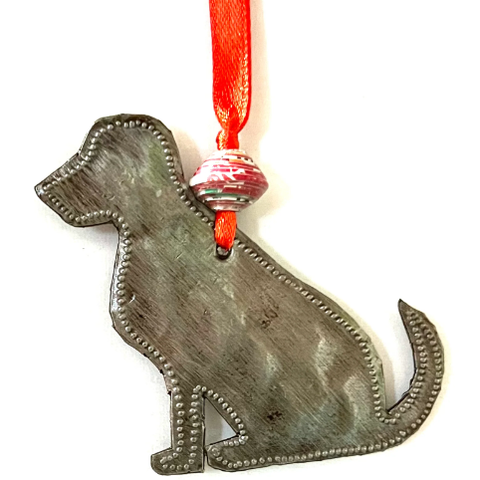 HAITIAN METAL DOG ORNAMENT