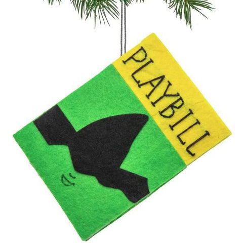 WICKED PLAYBILL ORNAMENT
