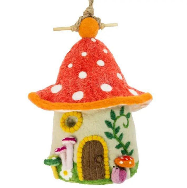 FELT BIRD HOUSE