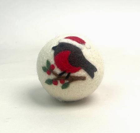 HOLIDAY FELT DRYER BALL