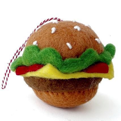 BURGER FELT WOOL ORNAMENT
