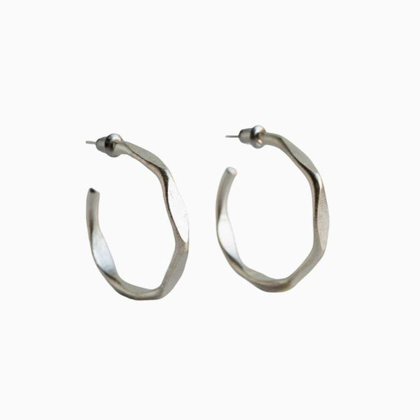 HEXAGONAL HOOP EARRINGS