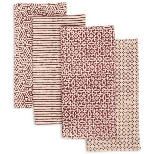 COCKTAIL NAPKINS SET OF 4 (9"x 9")