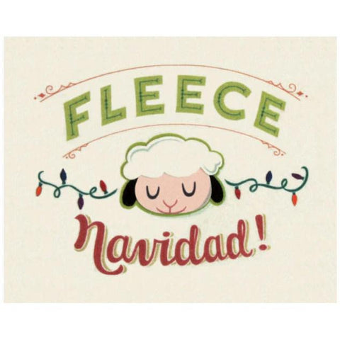 FLEECE NAVIDAD CARD