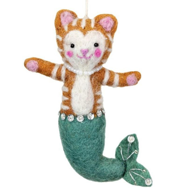 FELT PURRMAID ORNAMENT