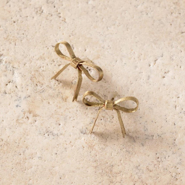 DORADA BRONZE BOW EARRINGS