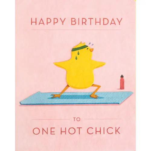 HOT CHICK BIRTHDAY CARD