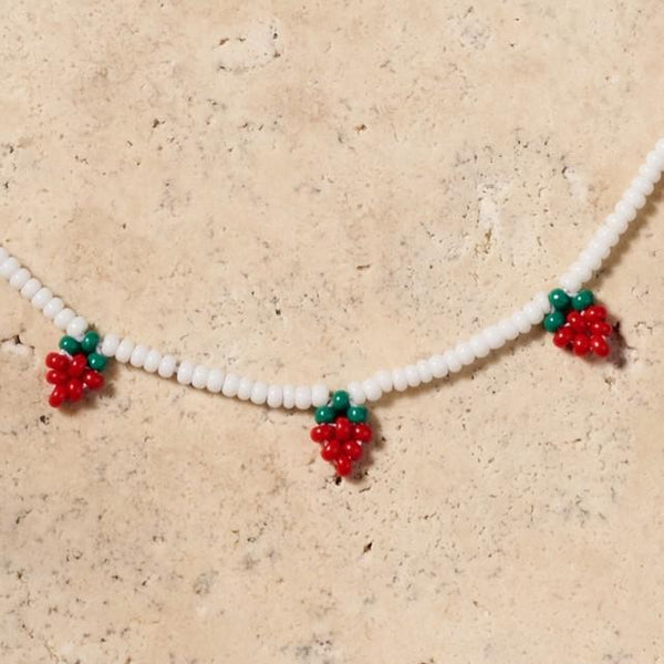 TAJA STRAWBERRY BEADED BRACELET