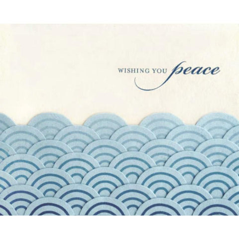 PEACEFUL WAVES SYMPATHY CARD