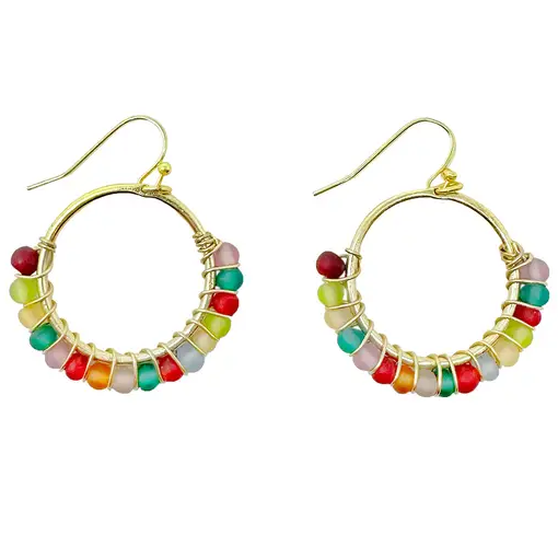 KALEIDOSCOPE HOOP EARRINGS